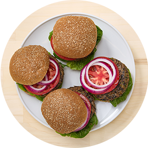 Plated Blackbeanburger