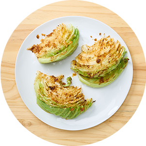 Plated Crispycabbagewedges