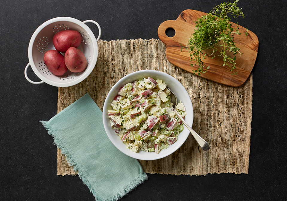 Comida Ensalada de papas rojas