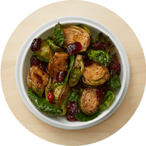 Plated Roasted Brussels Sprouts
