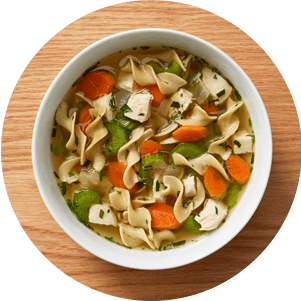 Plated Chicken Noodle