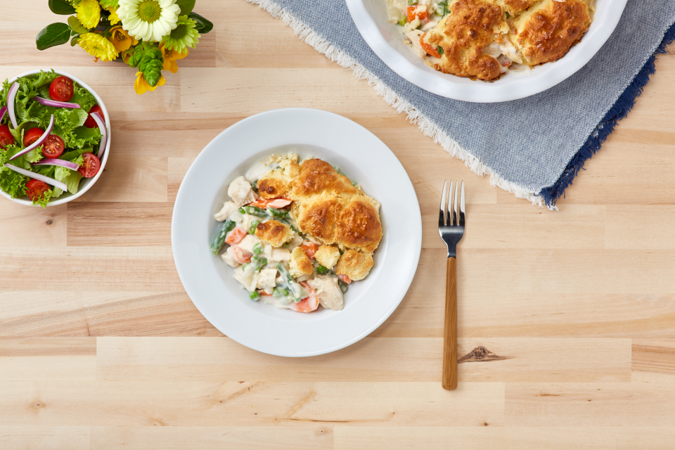 Pastel de pollo rápido y fácil