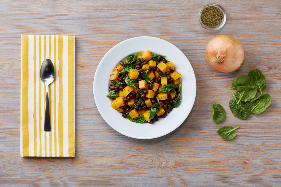 Butternut Squash and Black Bean Skillet