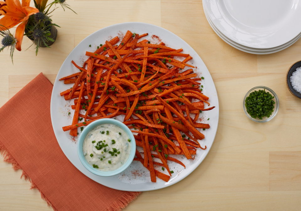 Comida Zanahorias fritas al horno