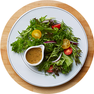 Plated Vinaigrettesaladdressing