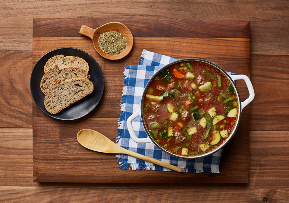 Comida Sopa de verduras con 4 ingredientes