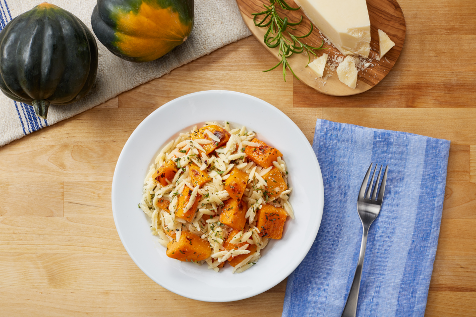 Calabaza con orzo