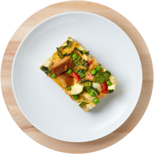 Sunny Baked Eggs and Vegetables