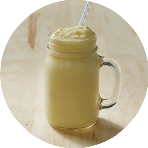 Plated Pineapplecoconutsmoothie