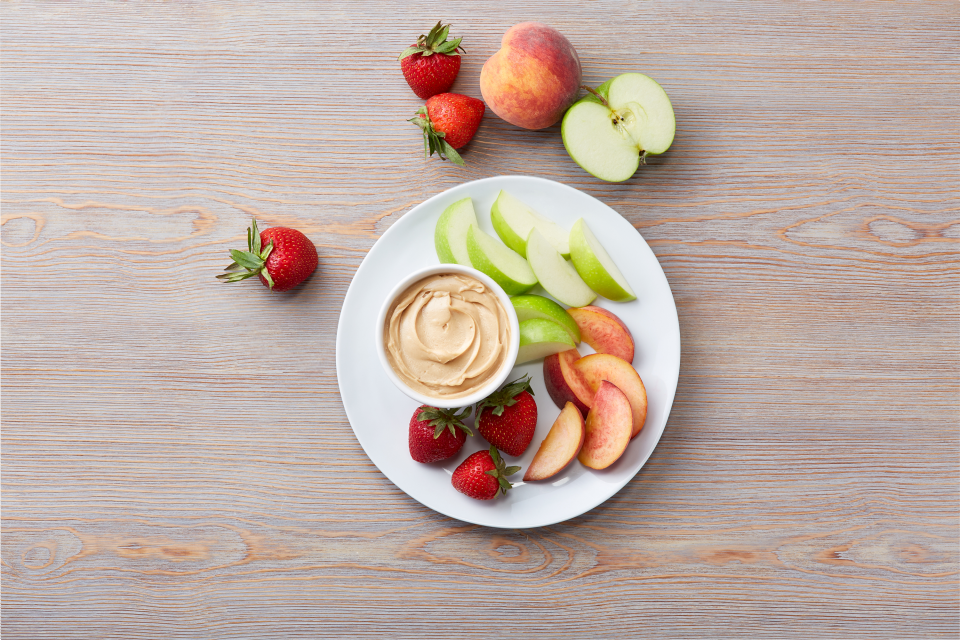 Fruit and Peanut Butter Dip