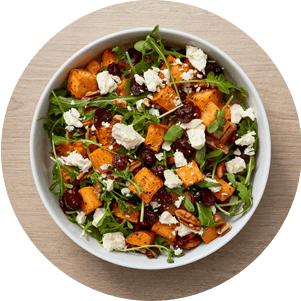 Plated Sweet Potato Salad