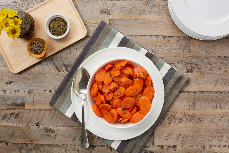 Zanahorias glaseadas con naranja