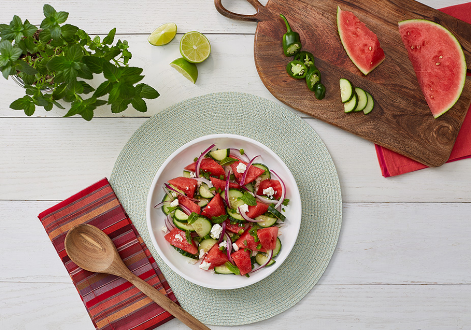 Comida Ensalada con sandía