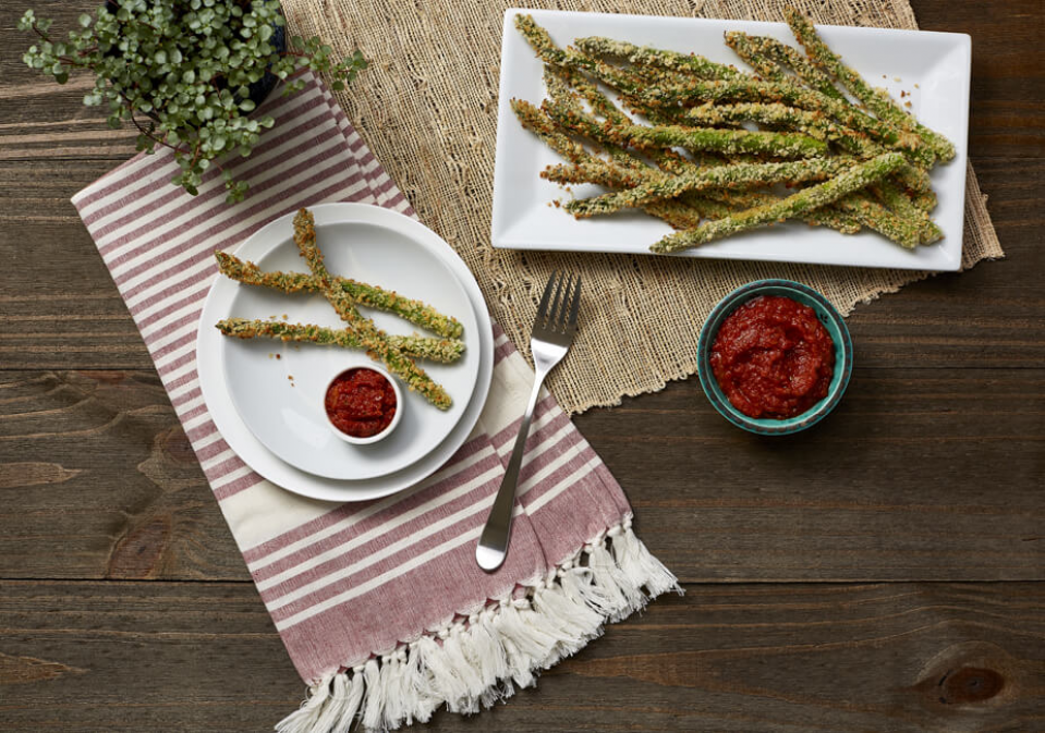 Comida Espárragos con panko