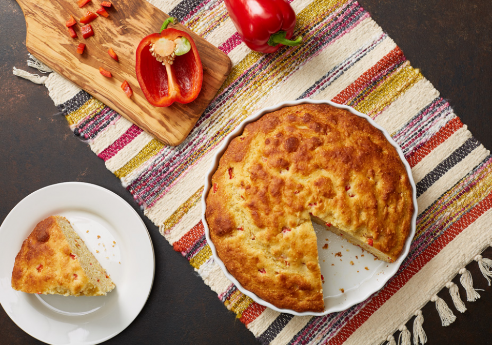 Comida Pan de maíz con confeti