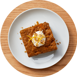 Plated Carrot Cake