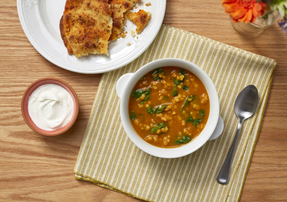 Comida Sopa de lentejas al curry