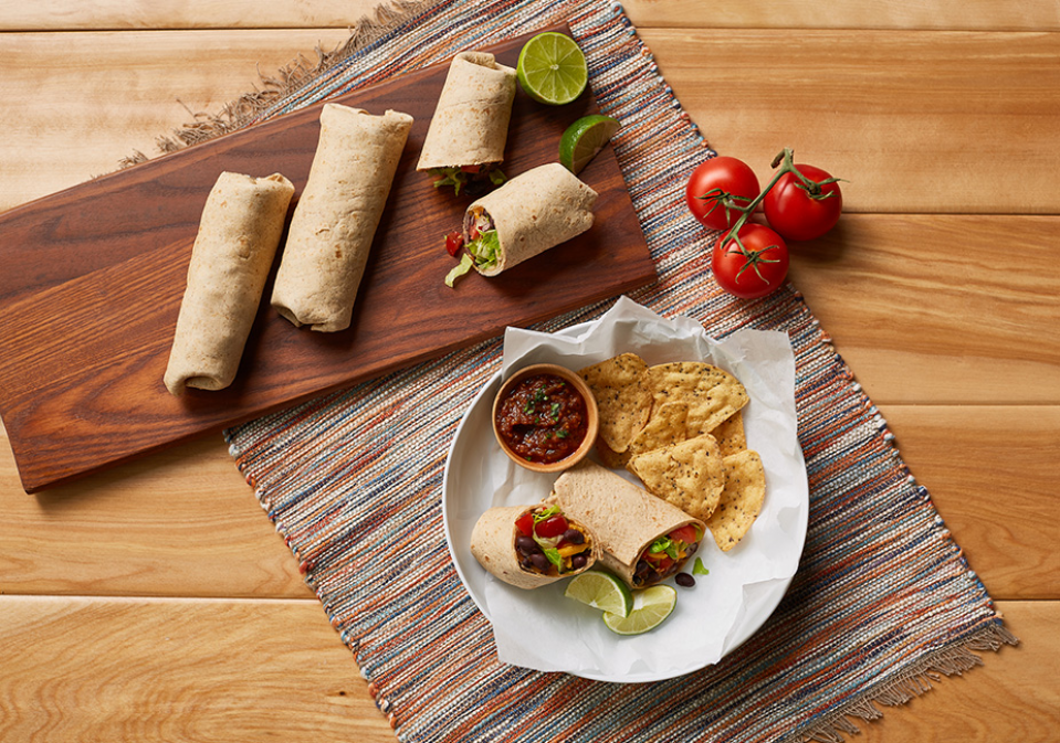 Comida Burrito de frijoles de un minuto