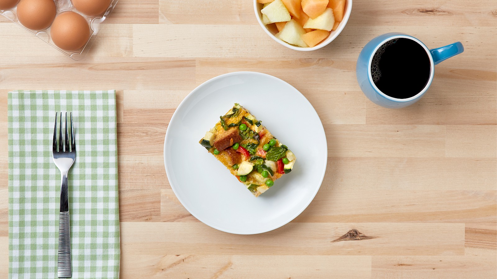 Sunny Baked Eggs and Vegetables