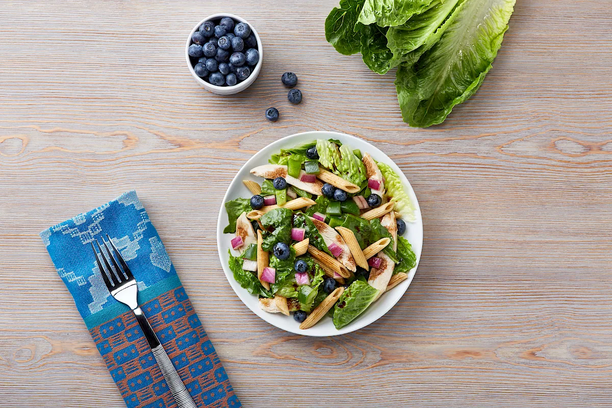 Blueberry Chicken Pasta Salad