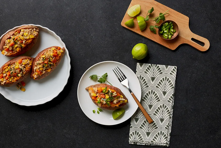 Sweet Potato Taco Boats