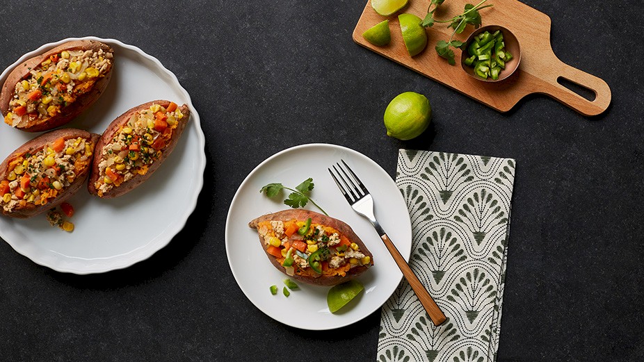 Sweet Potato Taco Boats