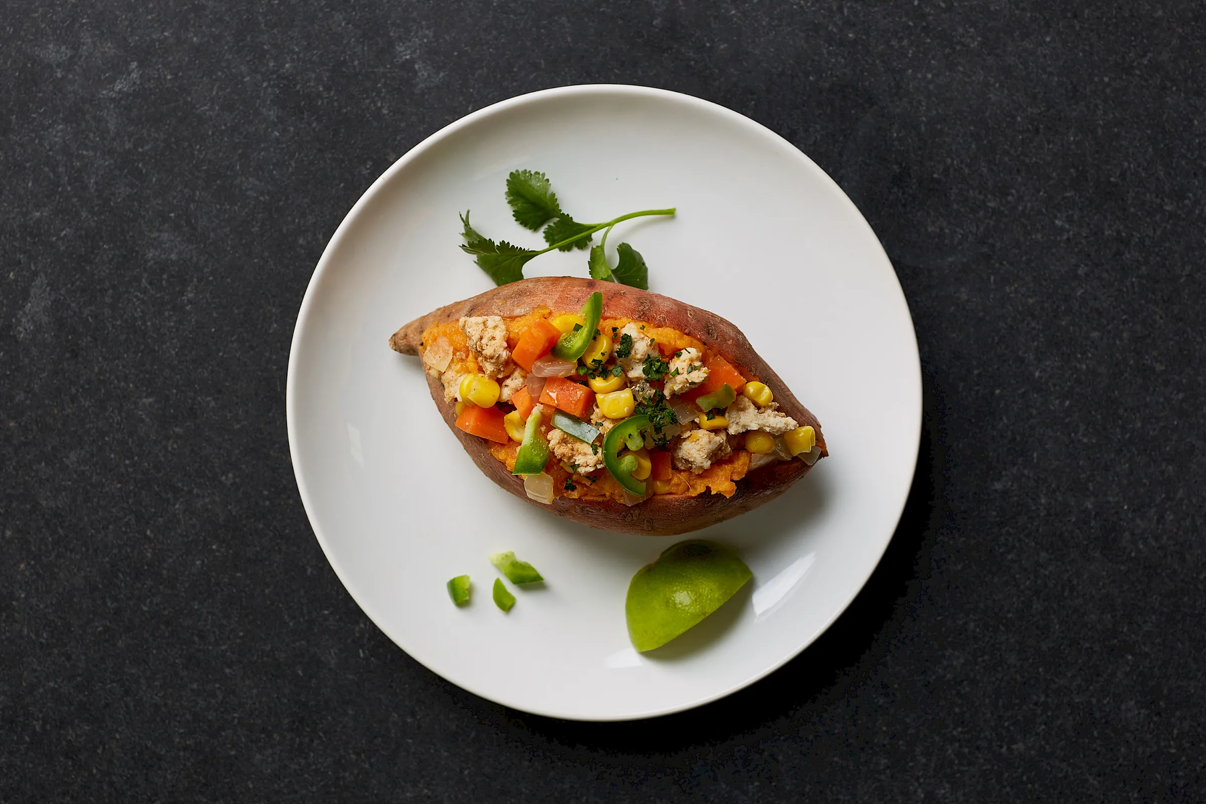 Sweet Potato Taco Boats