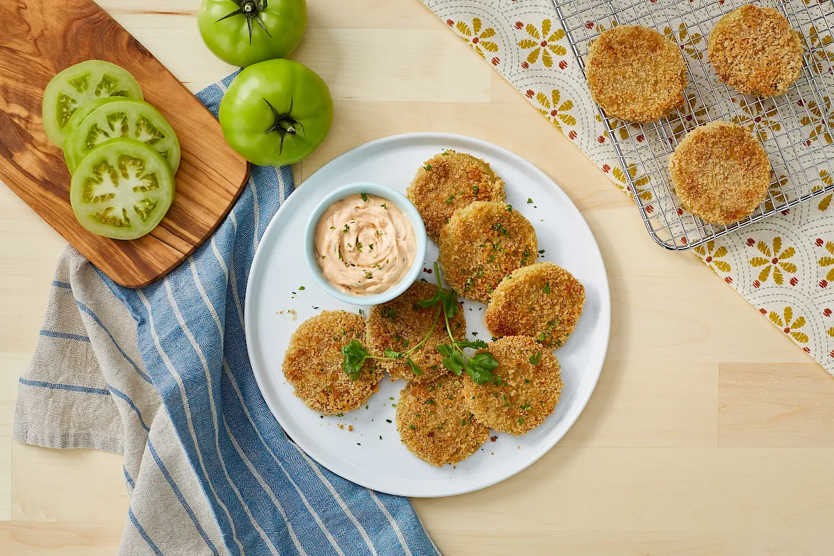 Baked Garden Green Tomatoes