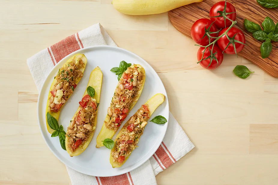 Stuffed Yellow Squash