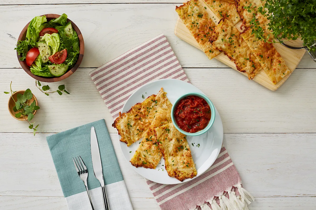 Cheesy Spaghetti Squash Breadsticks