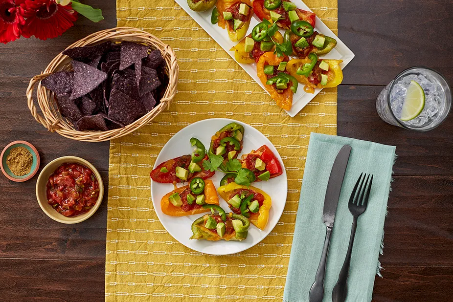Loaded Bell Pepper Nachos
