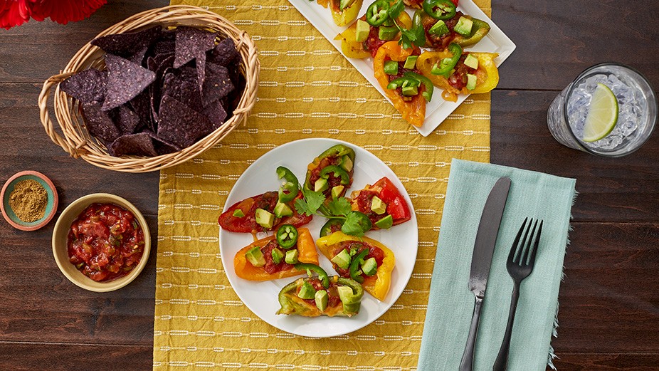 Loaded Bell Pepper Nachos
