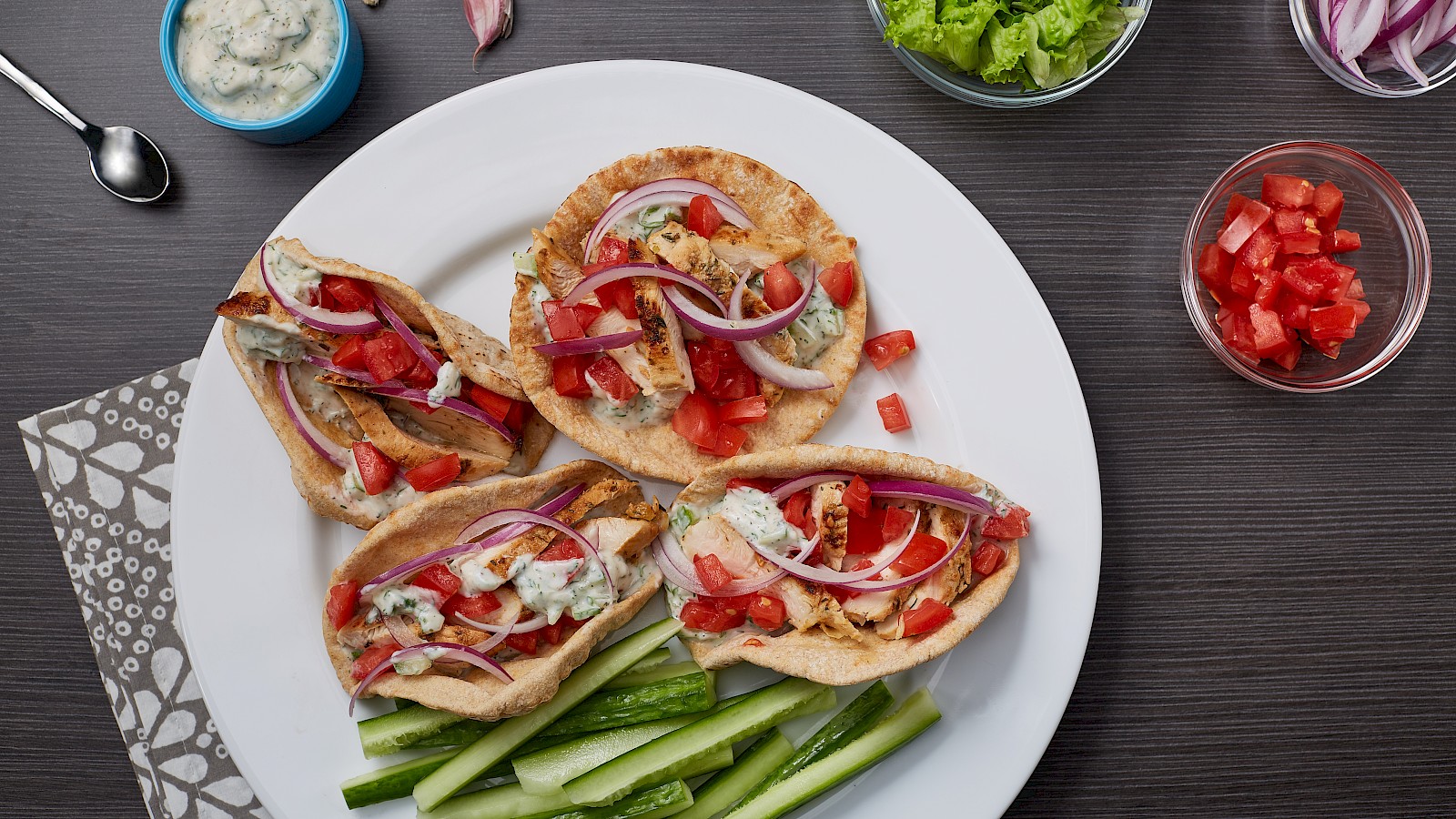 Chicken Gyro with Vegetables