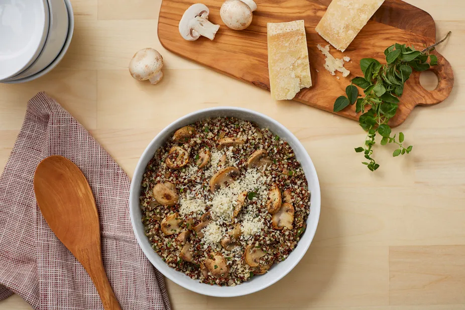 Mushroom Quinoa Pilaf
