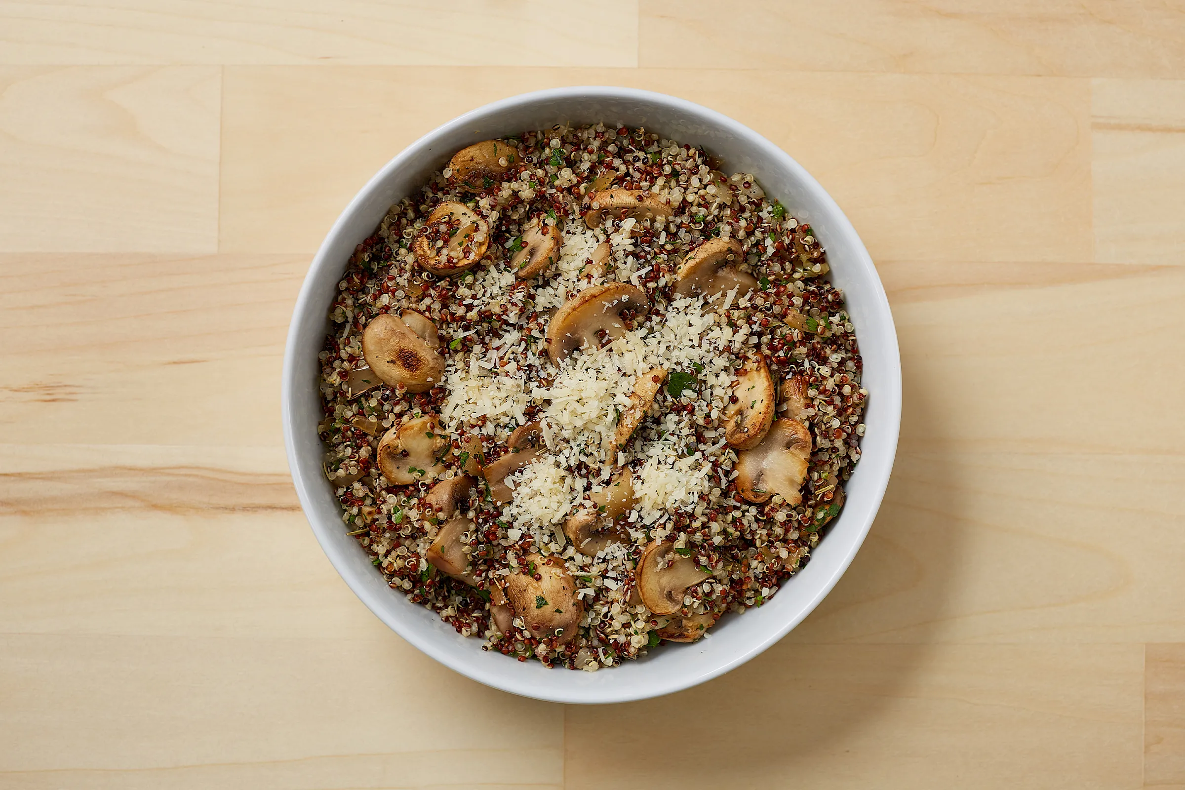 Mushroom Quinoa Pilaf