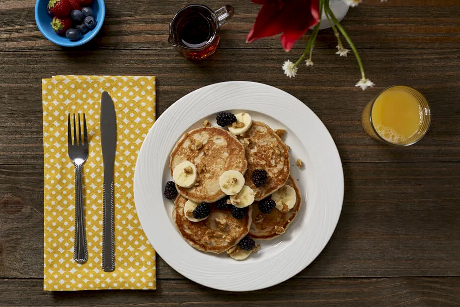 Fluffy Banana Pancakes