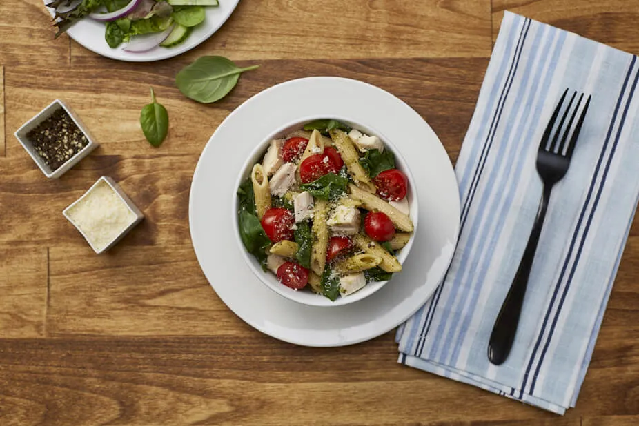 Pesto Chicken Pasta for One