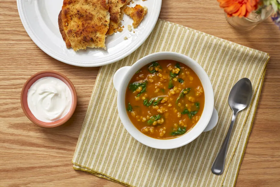 Curried Lentil and Pumpkin Soup