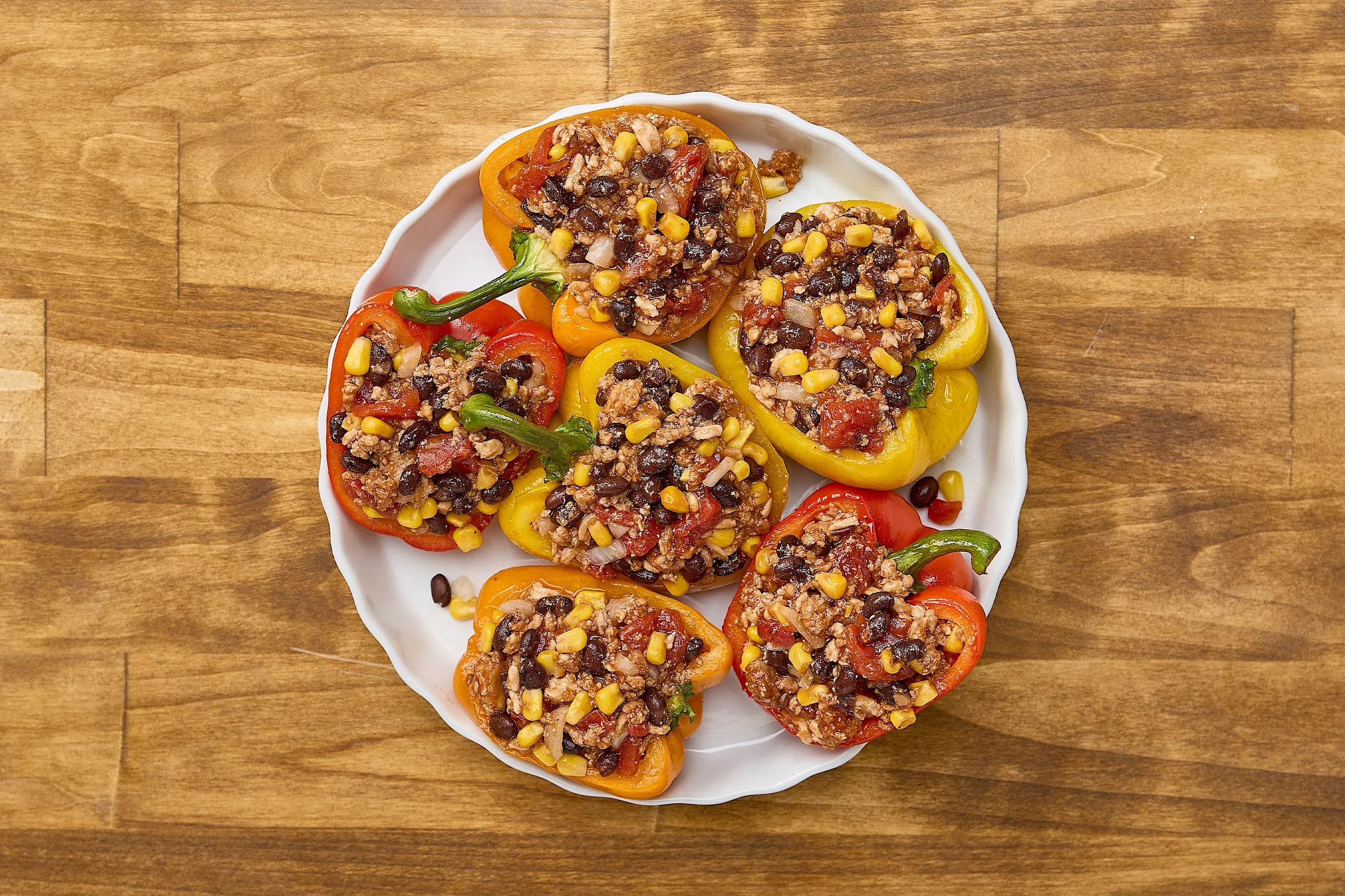 BBQ Turkey Stuffed Peppers