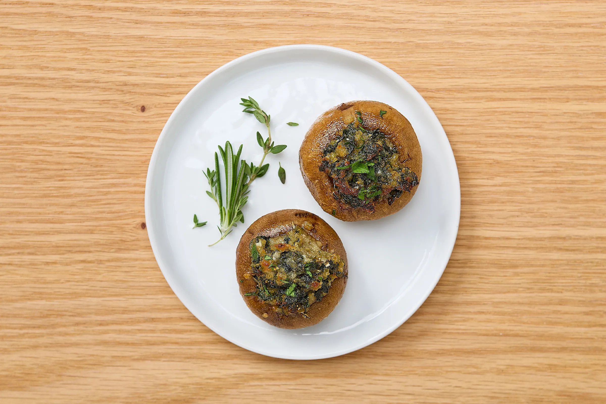 Spinach Parmesan Stuffed Mushrooms